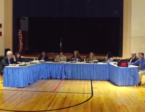 BOE Attorney Steve Christiano, Dr. Donna Rando, Sandra Mordecai, Paul Petigrow, Laura Lab, Megan Brill, Michelle Casalino, James O'Neill, Mark Kenney