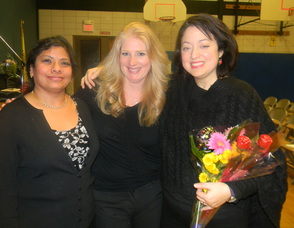 The Theater Week co-chairs Namrita Grover, Kimberly Jonny and Diana Gittardi 