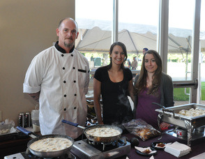 Trinity Restaurant & Martini Lounge employees Robert Streetz, Alex Hathaway, and Maggie Roche.