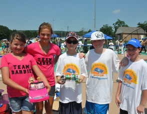 Sixth graders from the Marian E. McKeown School (left to right): Gianna Rizzo, Ally Pfeiffer, Kyle Gibney, Tom Young, Zach Minter.