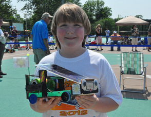 Hunter Gallo of Stardust Home School with "The Sun Drop.