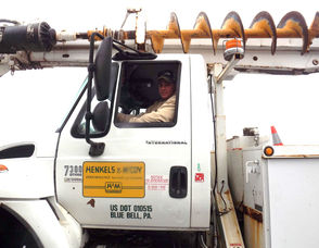 Cody Chaffin from Oklahoma is here to help restore power.