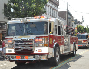 Andover Fire Department trucks.