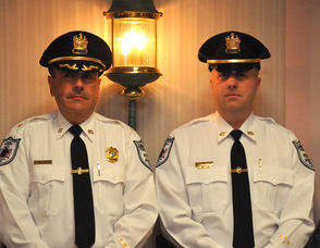 Andover Township Police Chief, Gil Taglialatela, and Lieutenant Eric Danielson
