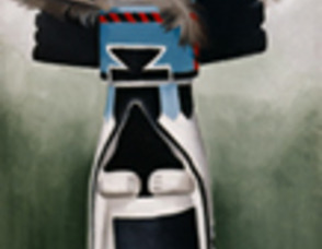 The exhibit will feature paintings of Kachina dolls.
