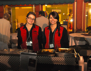 The Chatterbox employees Stephanie Carpenter, and Gabrielle Carpenter, served a variety of items for event-goers.