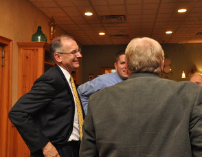 Freeholder candidate Dennis Mudrick with some of his supporters.