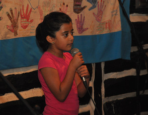 One of the young singers from the Birykov Academy.