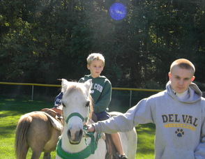 a child on a pony ride