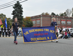 Ogdensburg Fire Department leads up the parade.