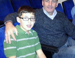 Bader George Qarmout, with his son, George Qarmout, who is a student at Northwest Christian School.