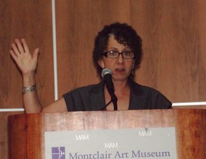 Lora Urbanelli, Director of the Montclair Art Museum, Welcomes Multi-Chamber members to the museum.