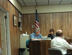 Councilman George Graham during the discussion about the fuel tank system.