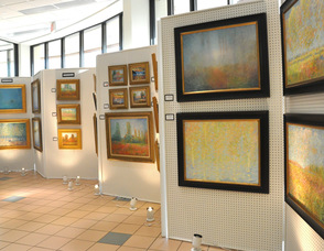 Paintings by featured artist, Eugene Maziarz.