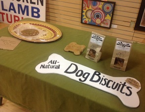 Apple Ridge Farm makes healthy dog biscuits, and other baked goods.