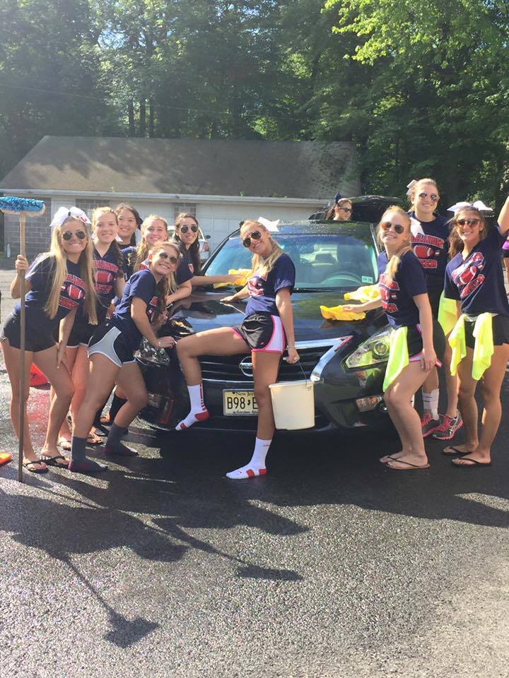 Gov. Livingston Cheerleaders Car Wash a Success Raising $1,400 | TAPinto