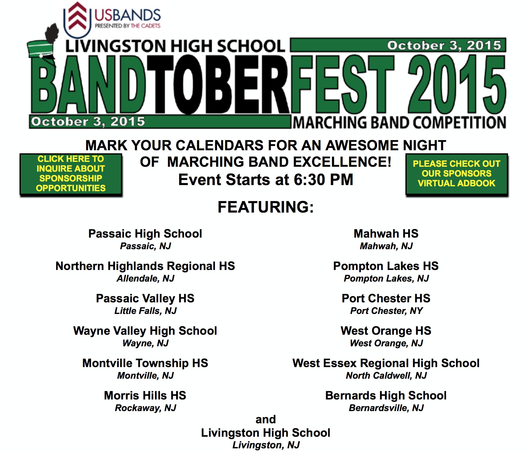Livingston High School to Host its First Marching Band Competition in