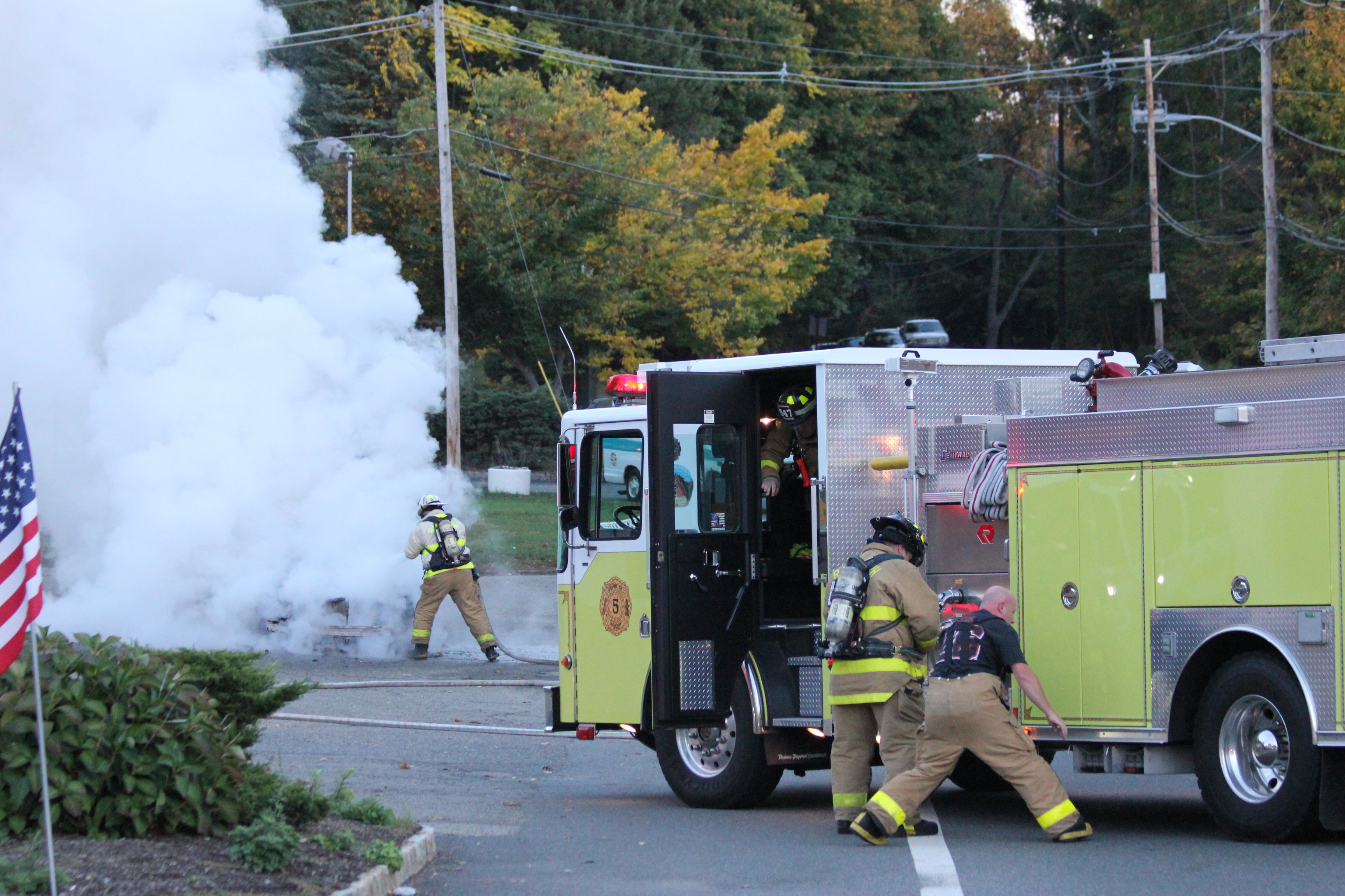 Car Fire on Sussex Turnpike is Quickly Contained by Randolph Fire
