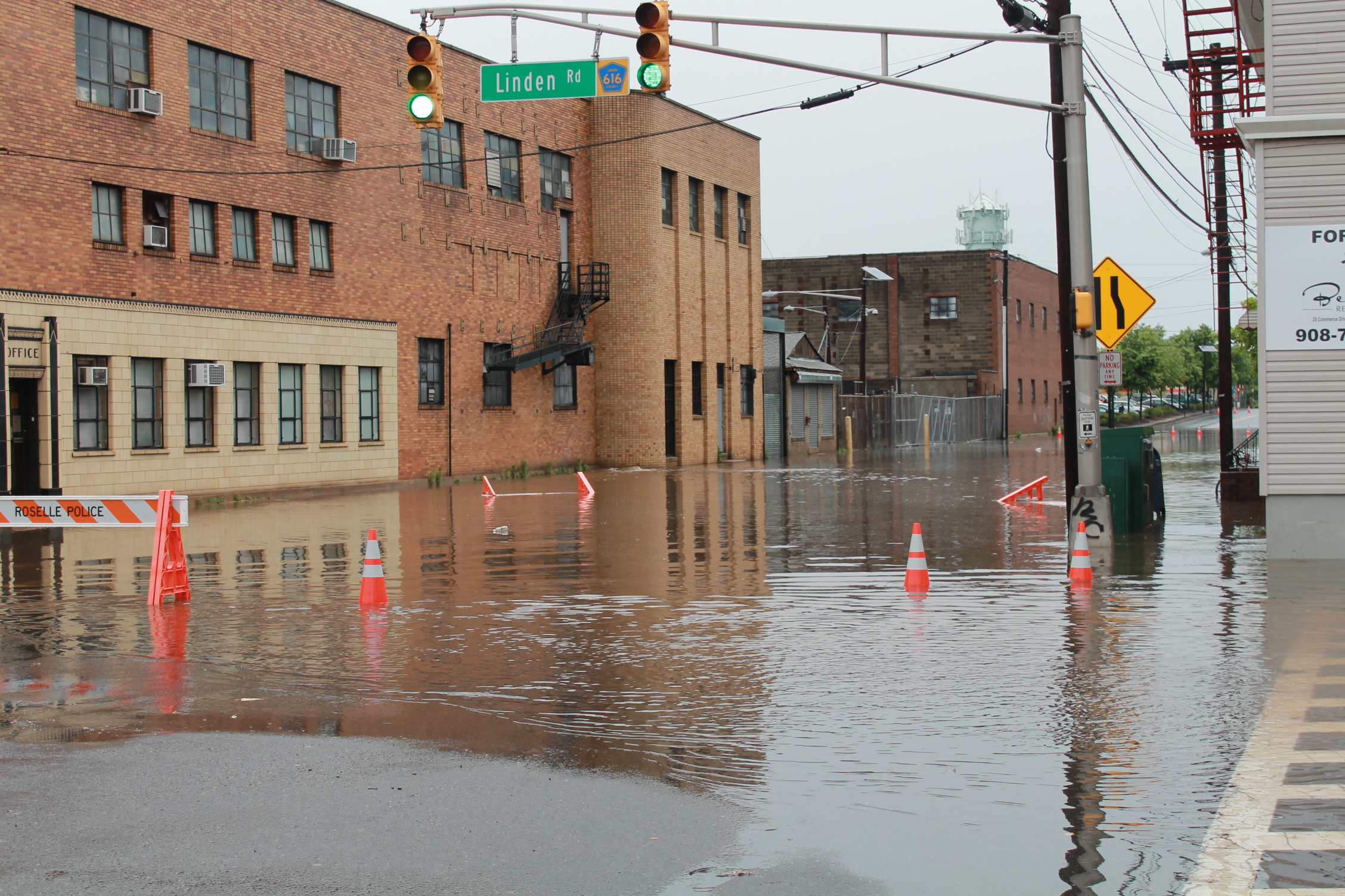 Flooding Issues in Roselle as Flash Flood Warning Issued for Union