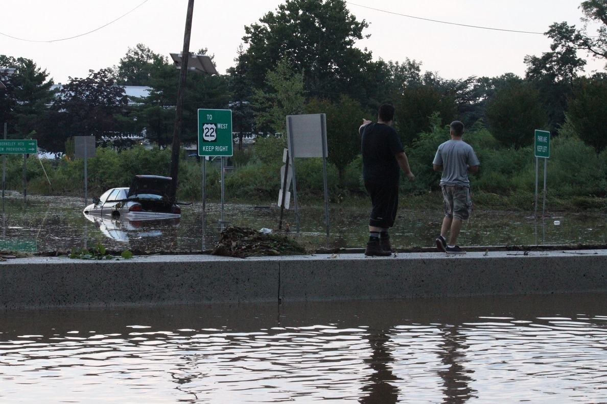 Partial Collapse of Weldon Quarry Wall, Flooding on I78 and Route 22