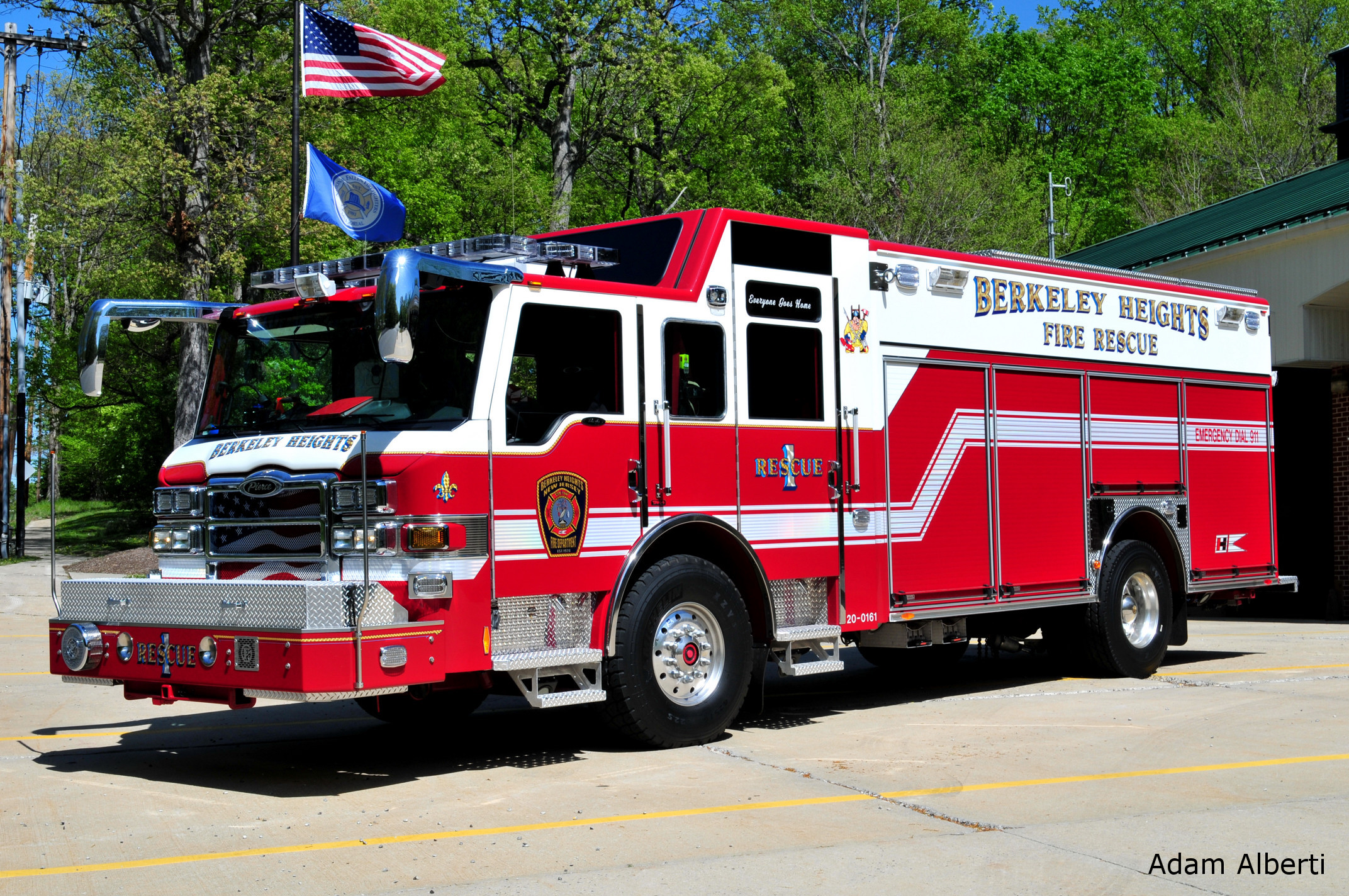 Berkeley Heights Fire Department and Rescue Squad Respond Car Falls on