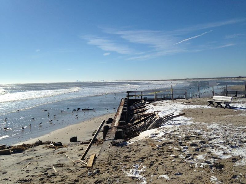 Major Erosion in Holgate After Storm Jonas News TAPinto
