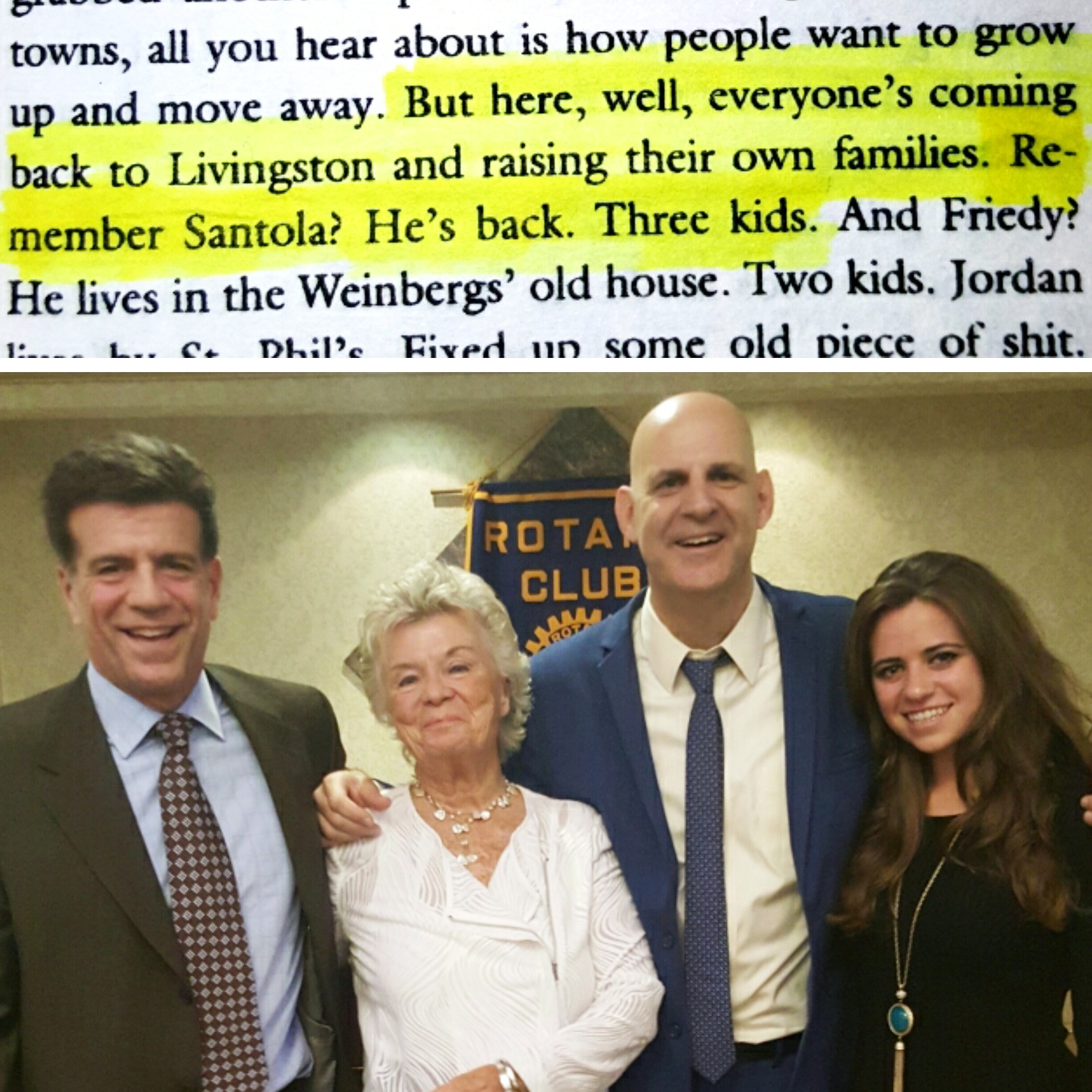 Harlan Coben and Burn Center at Saint Barnabas Receive Rotary Club of