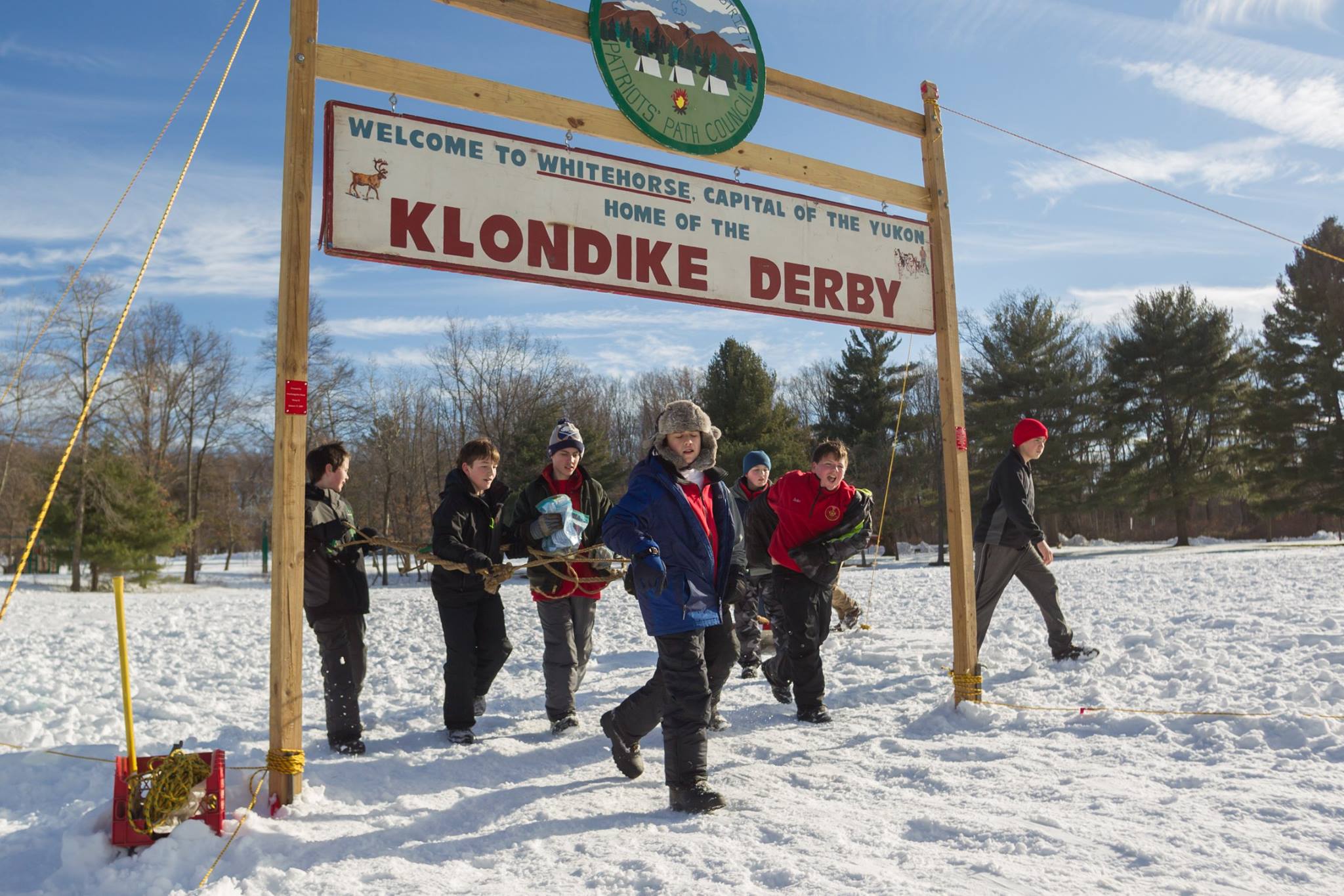 Scotch PlainsFanwood Boy Scouts Participate in Klondike Derby at