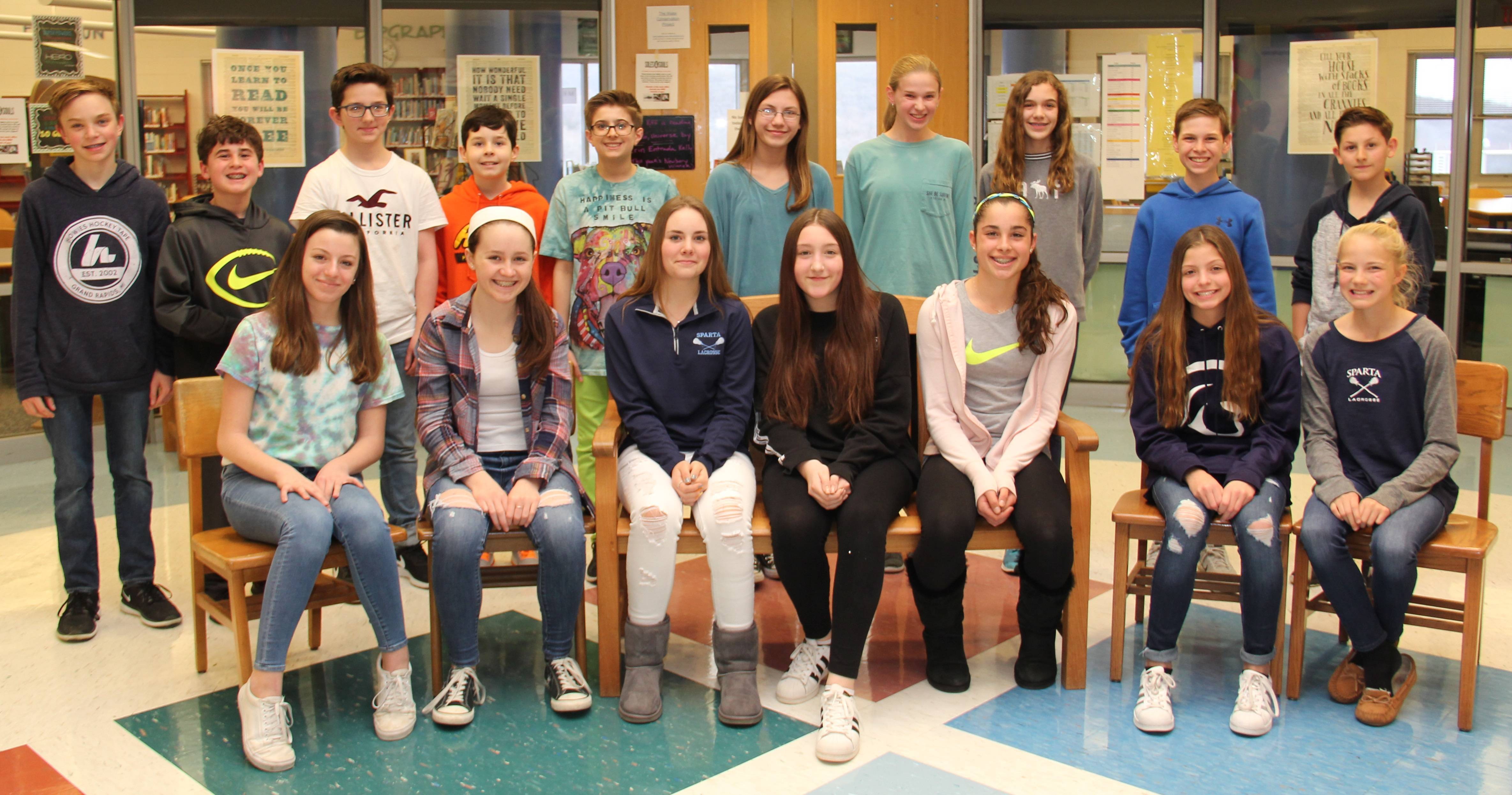 Sparta Middle School Announce Students of the Third Marking Period