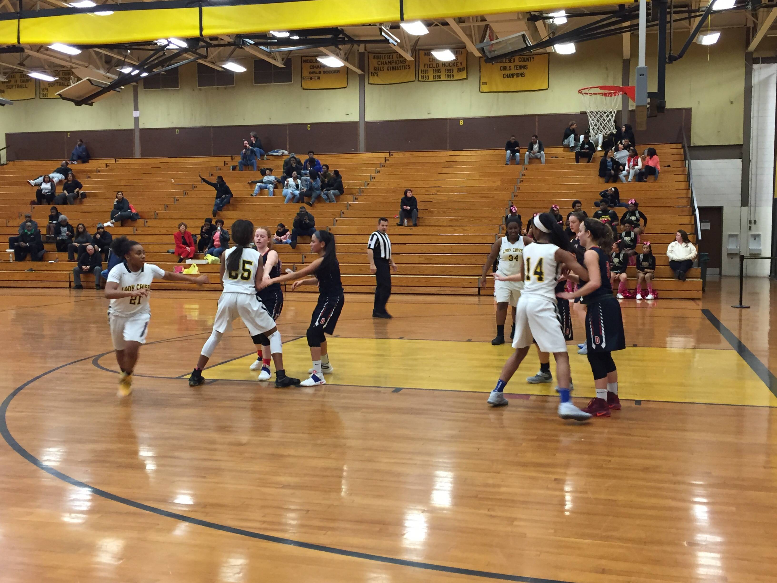 Piscataway Lady Chiefs Destroy Dunellen High School, 8037 in First