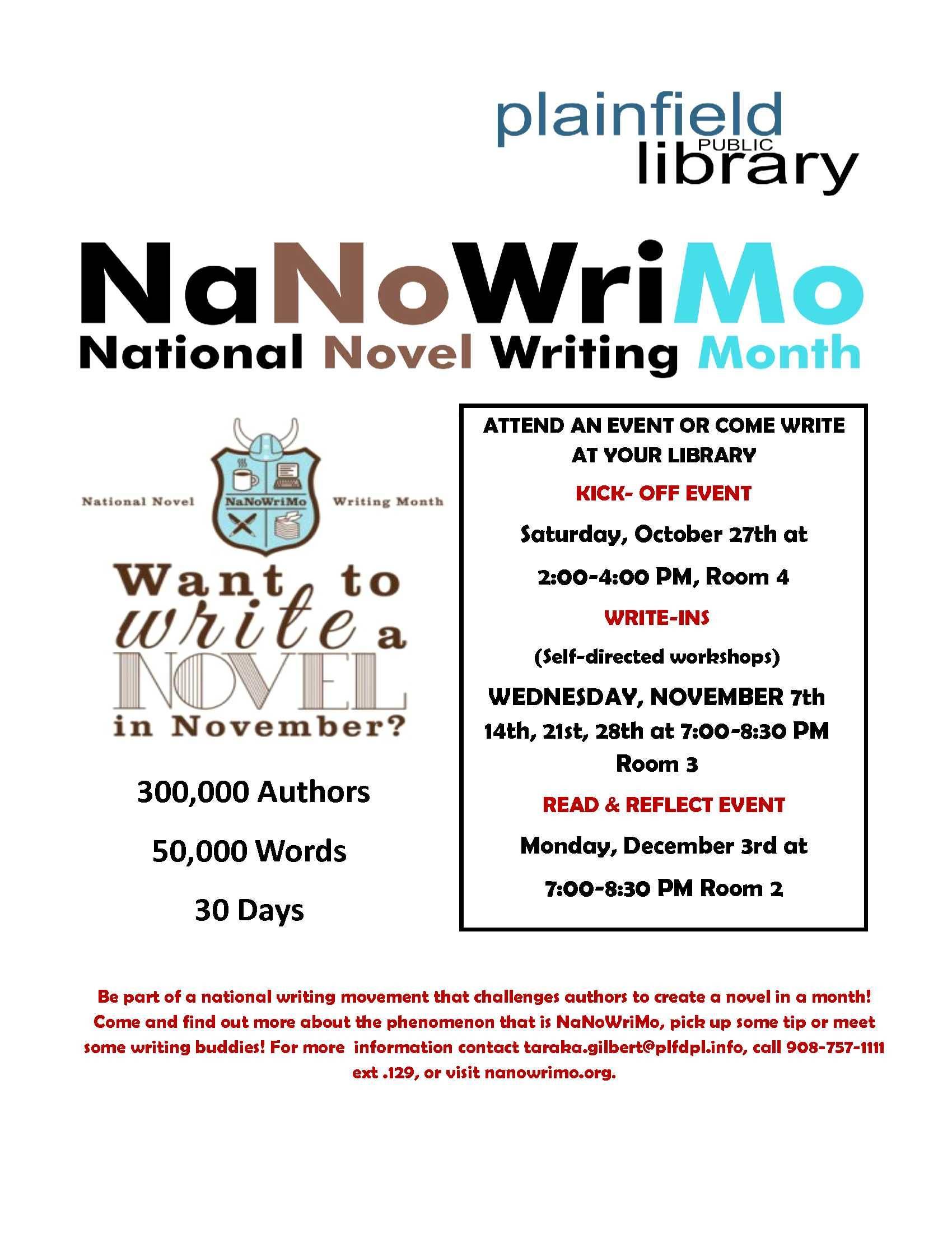 Nanowrimo 2023 Calendar Read & Reflect: The End Of Nanowrimo (National Novel Writing Month) |  Tapinto