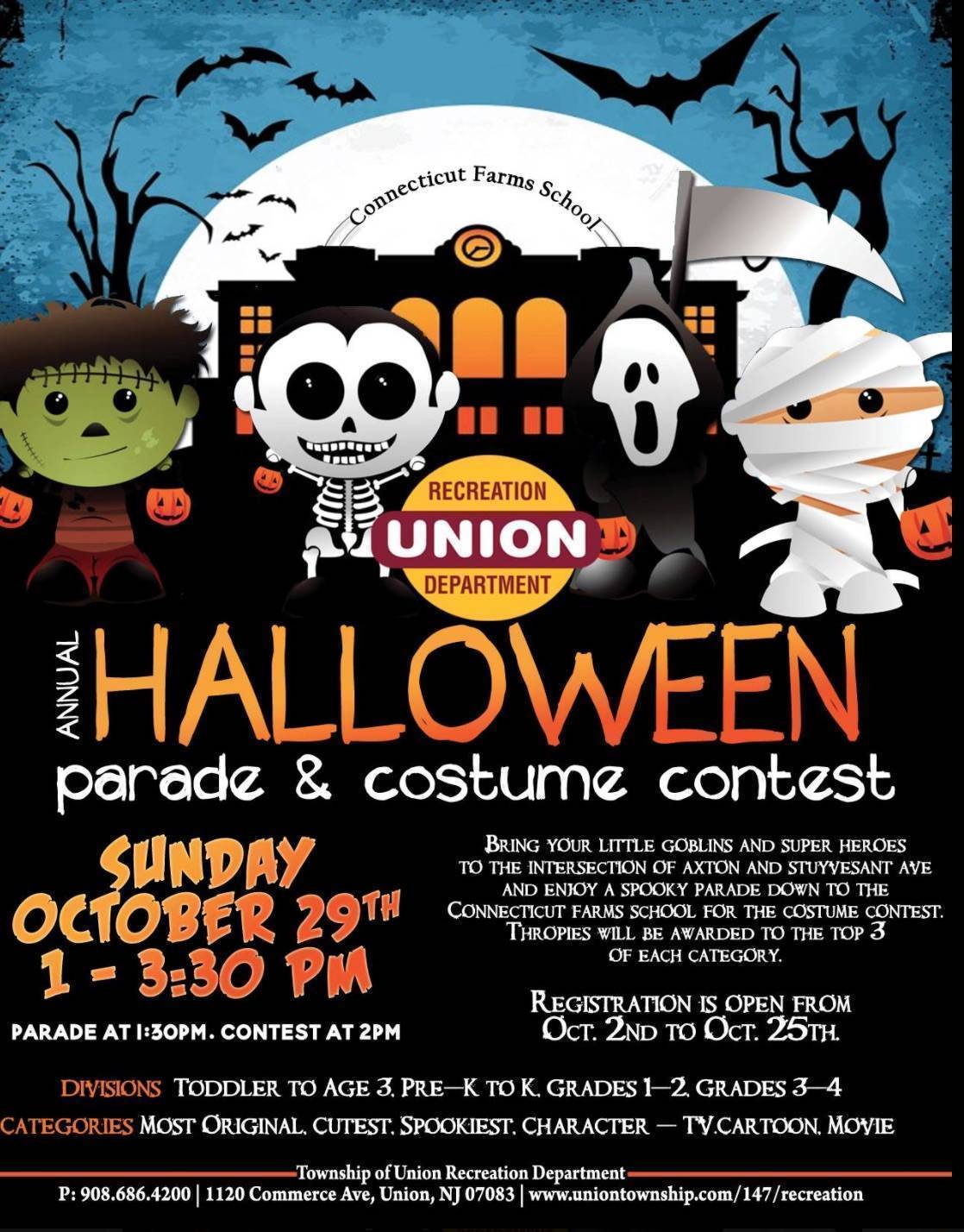annual halloween parade amp costume contest tapinto halloween costume contest flyers
