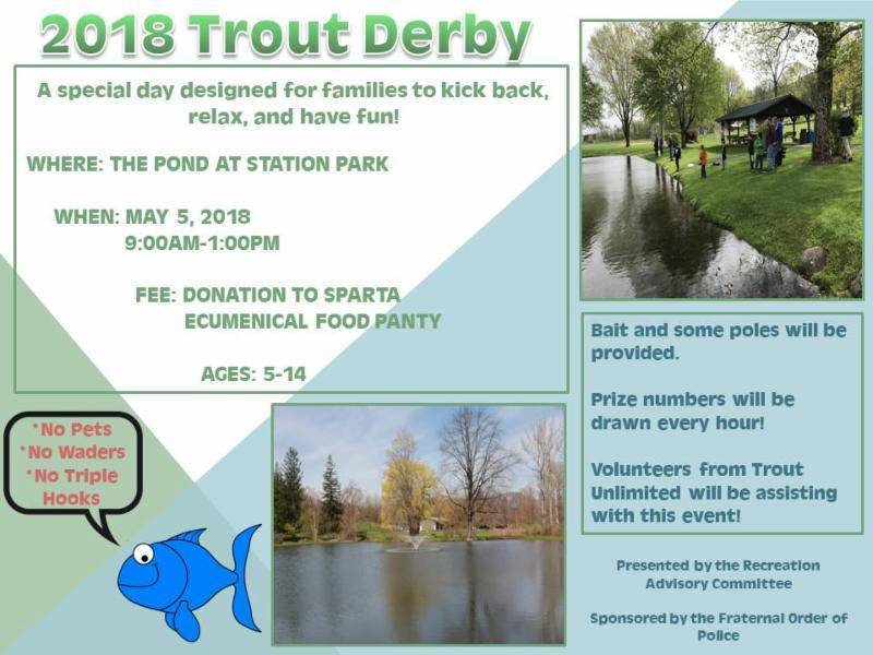 Sparta Recreation Trout Derby TAPinto
