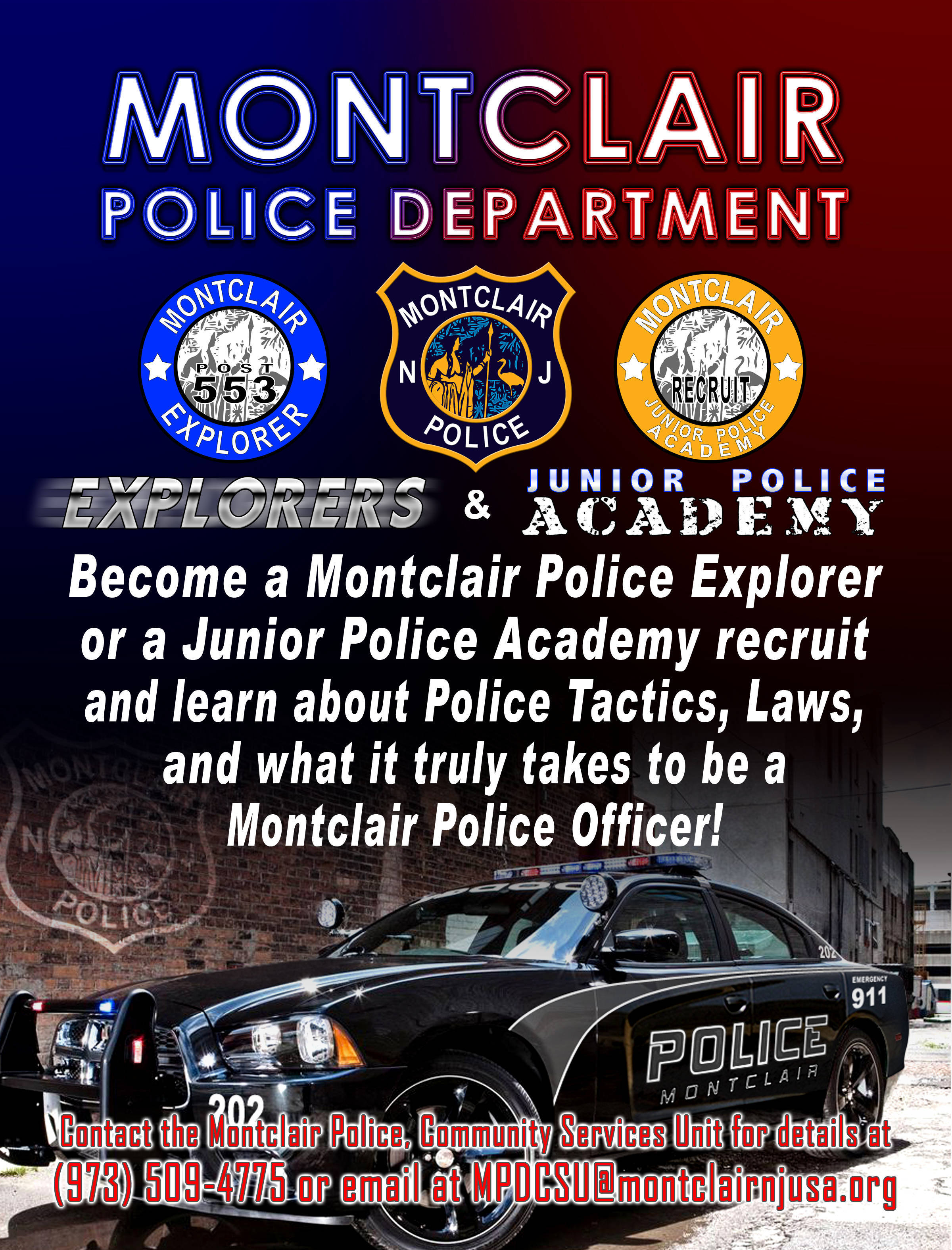 Montclair Police Youth Programs Available - Montclair NJ News - TAPinto