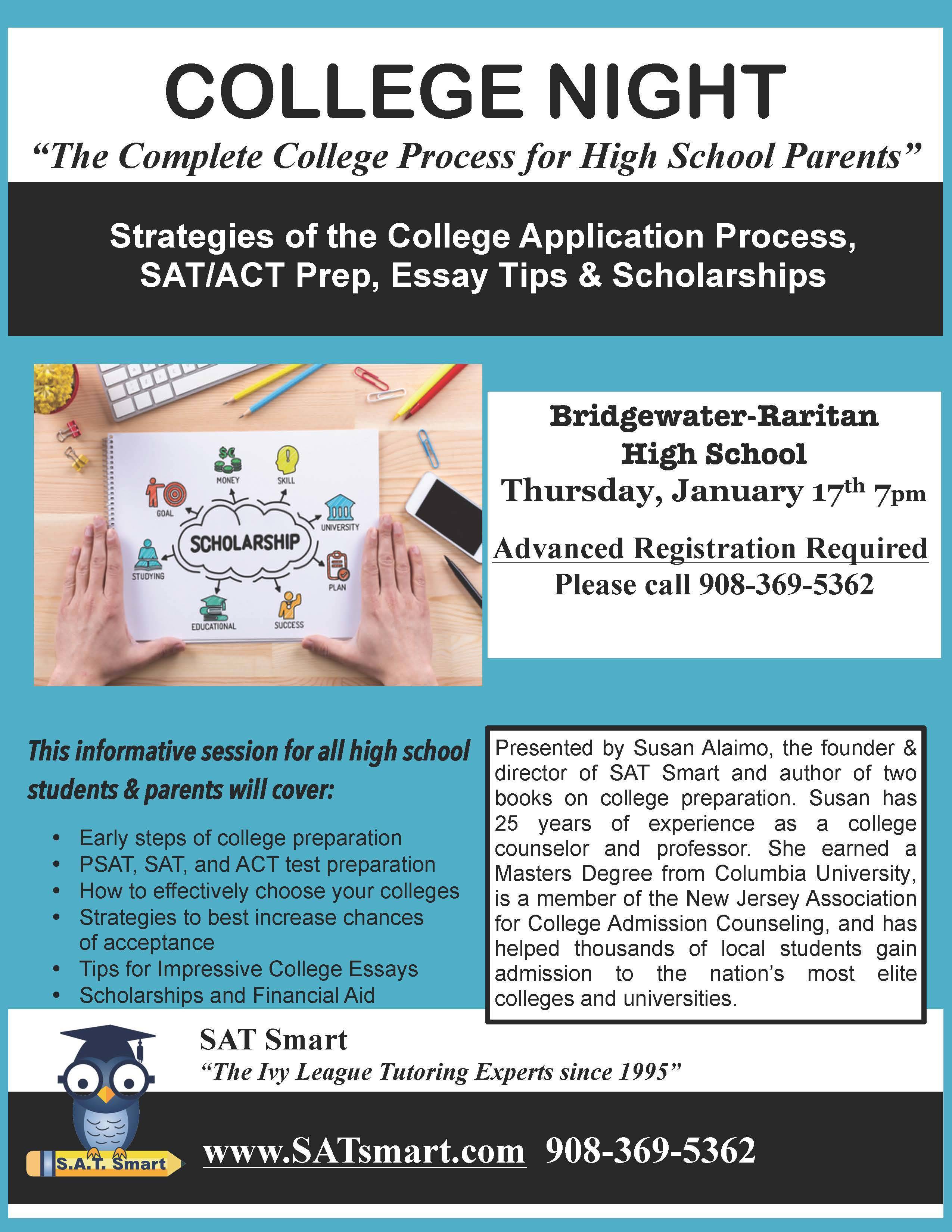 Example Of English Essay Brhs College Night Jpg Science Fiction Essays also Thesis Examples For Argumentative Essays College Night At Bridgewaterraritan High School Tapinto Essay Writing Thesis Statement