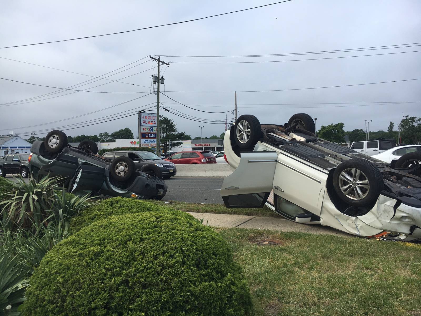Two Cars Flip Over Accident on Holmdel/Hazlet Border Holmdel