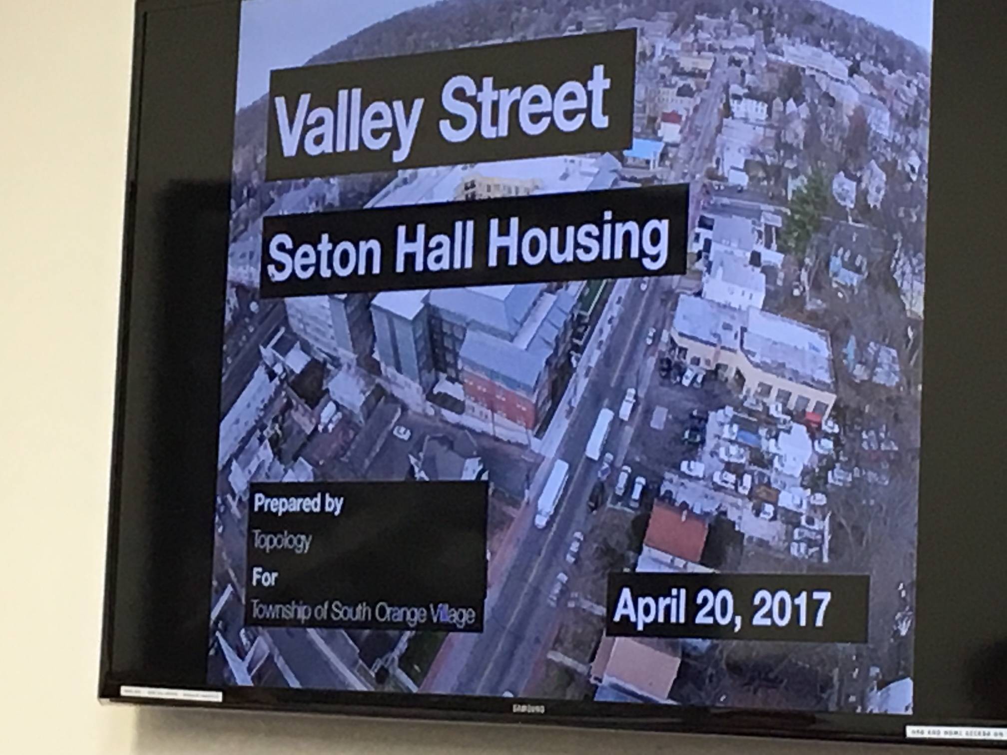 South Orange Development Committee Discusses Proposed Seton Hall