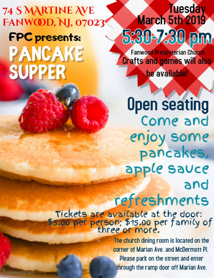 Shrove Tuesday Pancake Supper TAPinto