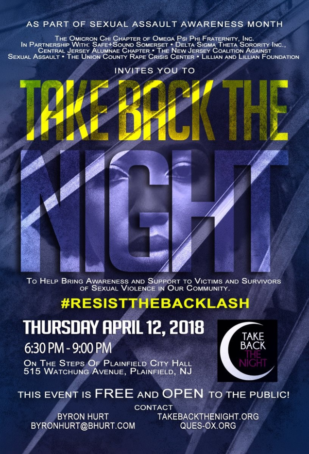 take back the night on thursday at plainfield city hall flyer for tbtn