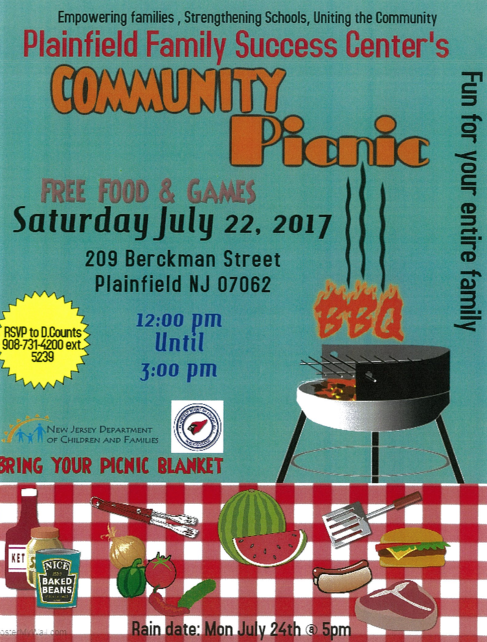 Plainfield Family Success Center to Host Community Picnic News TAPinto