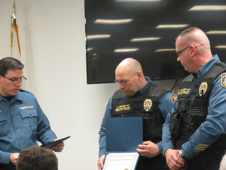 Two Newton Police Officers Recognized for Their Service TAPinto