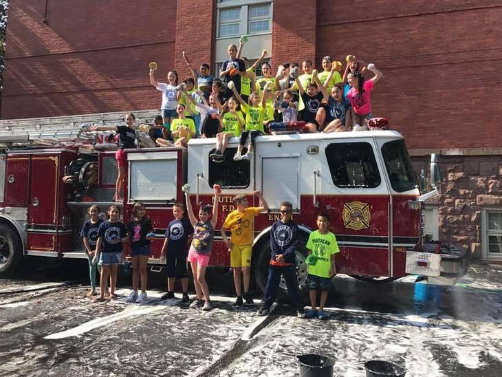 Yantacaw Sixth Graders Turn Their Hoses on the Nutley Fire Department