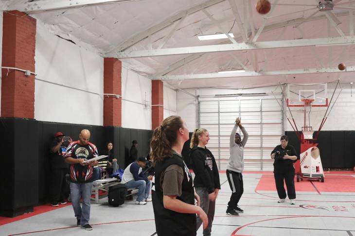 (Updated) Local Business Chamber and Community Shoots Hoops for Food