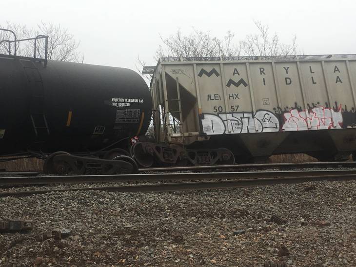 Derailed freight train snarls commute at Newark Penn Station Derailed freight train snarls commute at Newark Penn Station