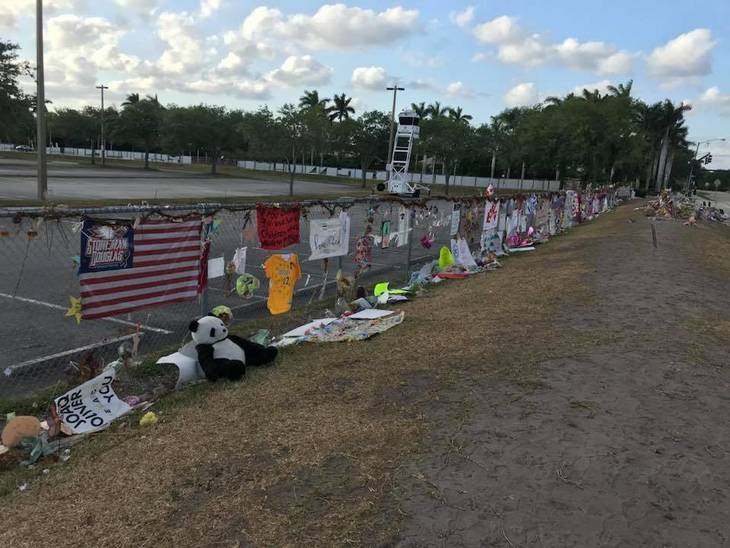 Memorial for Florida school shooting victims dismantled