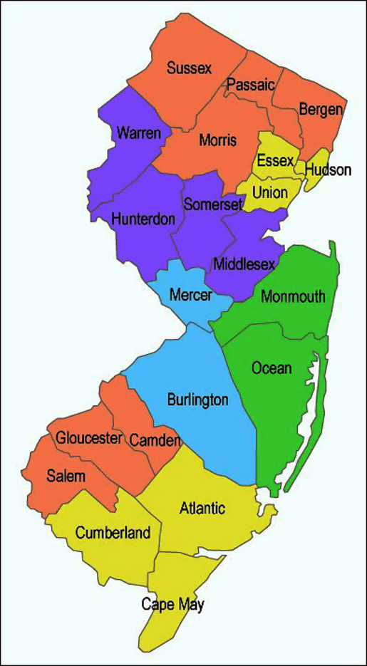 Reasons Why New Jersey Is the Second Worst Place to Retire TAPinto County Map Of New Jersey
