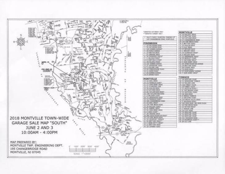 Montville Townwide Garage Sale, Including Map of Locations - Montville