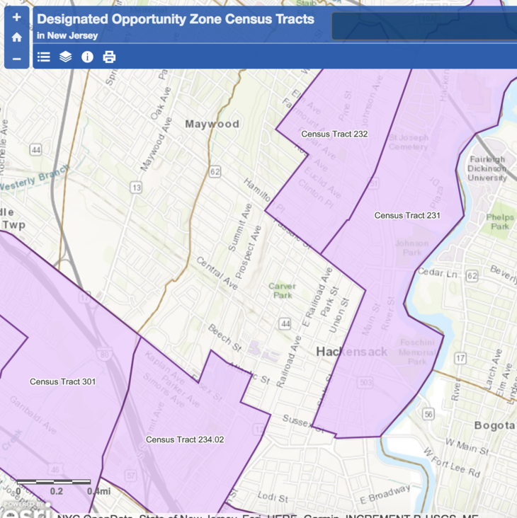 Four of New Jersey's 169 Opportunity Zones Located in Hackensack TAPinto