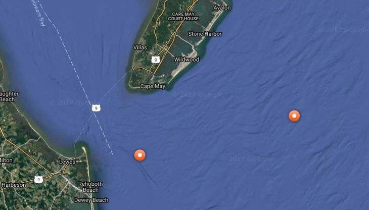 Katharine the great white shark is passing the Virginia Beach coastline