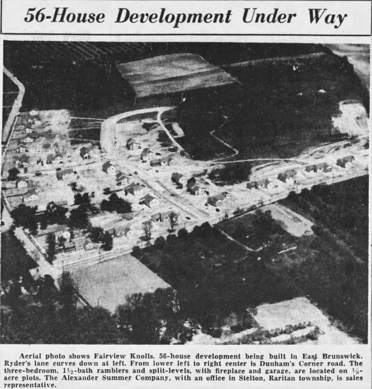 East Brunswick The History of Dunham's Corner Road East Brunswick NJ